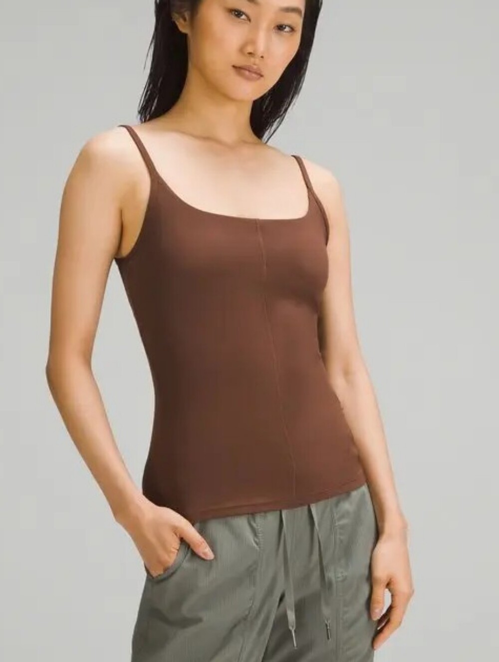 lululemon straight strap close-to-body shelf tank top